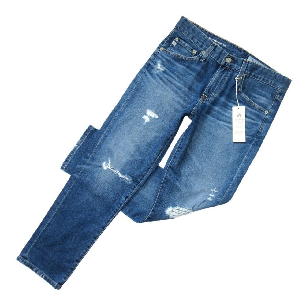 NWT Adriano Goldschmied AG Ex-Boyfriend Slim in 15 Years Nebula Jeans 27